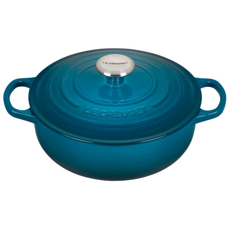 Buy Le Creuset Cast Iron Signature Sauteuse in Deep Teal Wholesale at ...